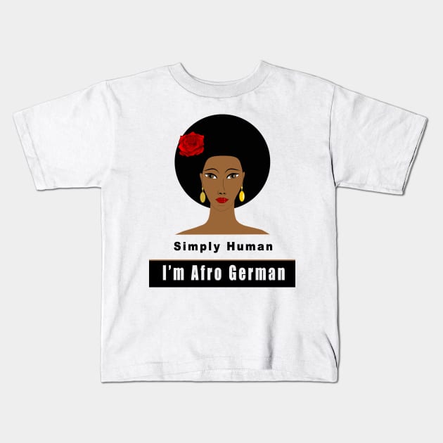 I'm Afro German Kids T-Shirt by Obehiclothes